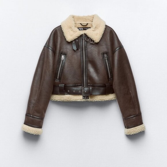 ZARA DOUBLE SIDED CROPPED JACKET - Picture 2 of 3